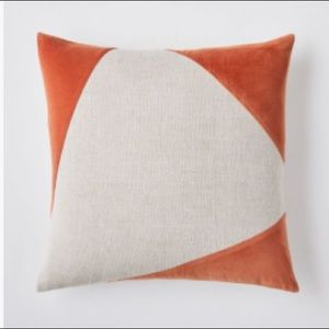 West Elm Cotton Linen & Velvet Pillow